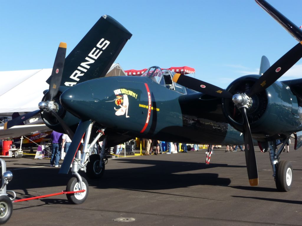 — — - F7F Tigercat. National Air Races Reno, Saptember 2012