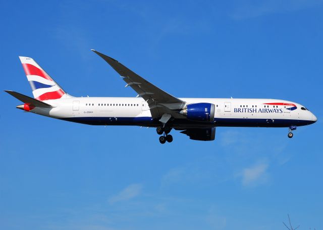 Boeing 787-8 (G-ZBKH) - Taken from the threshold of 29L