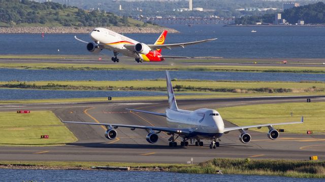 Boeing 787-8 (B-2723) - First Hainan service between Beijing and Boston departs on the return leg.