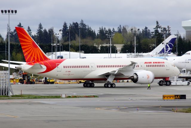 Boeing 787-8 (VT-ANN) - Air India VT-ANN at Paine Field April 5, 2013.