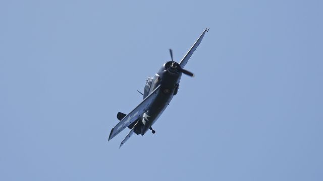 N58918 — - Erickson Aircraft Collections Grumman FM-2 Wildcat (Ser #86754) performs at FHCs SkyFair on 7.30.16.