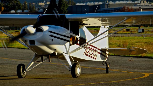 MAULE M-4 Rocket (N2020U) - Local Maule taxing in after patterns at Reid Hillview Airport, San Jose, CA.