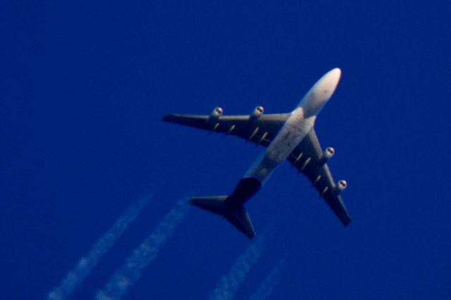 Boeing 747-400 (VH-OJS) - Qantas 12 John F Kennedy Intl to Los Angeles Intl over Cleveland 38,000 ft. 03.26.16.