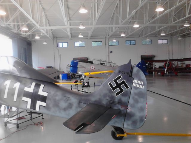 FLUG WERK Fw-190 Replica (N447FW) - 55-0476 @ Virginia Beach Airport, "Fighter Factory w/ SNJ & WACO