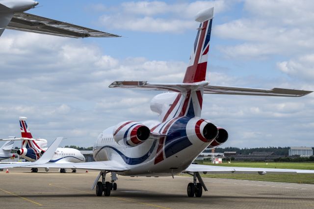 G-ZAHS — - 2 British Royal Falcon 900LX on the ramp at Southampton. King Charles believed to be in nearest Falcon