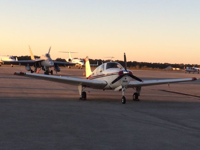 Beechcraft Bonanza (33) (N23612) - I like my parking spot at KCHS