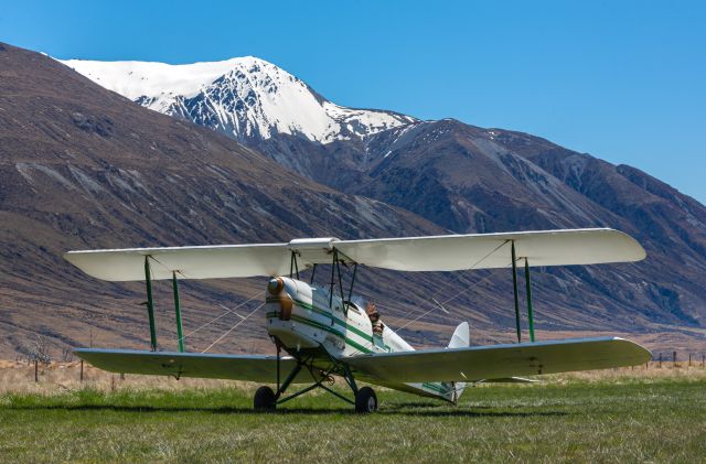 OGMA Tiger Moth (ZK-BEF) - Lake Heron Station, South Island, New Zealand.