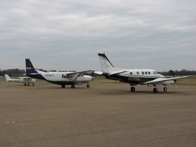 Beechcraft King Air 90 (N533SS) - Several aviation workhorses sitting on the ramp at Batesville, MSs Panola County Airport.