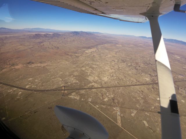 Cessna Skyhawk (N9453Z) - Over the Cochise Airport enroute to Tucson, AZ 