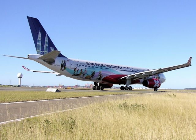 Airbus A330-300 (9M-XXF) - A rear view of the AirAsia A330 neat colour scheme taken in Sydney Australia on Saturday 26/05/2012.