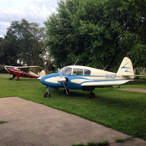 Piper Apache (N1140P) - Our 1955 Piper Apache and 1950 Piper Pacer (N7629K) together at Reese Airport in Muncie, Indiana.