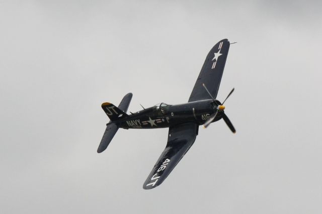 VOUGHT-SIKORSKY V-166 Corsair (N713JT) - Corsair performs for the 2012 Florida International Airshow