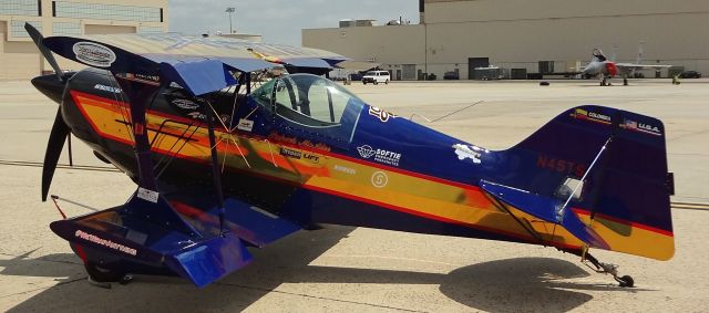 INTERSTATE S-1 (N45TS) - McGUIRE AIR FORCE BASE, WRIGHTSTOWN, NEW JERSEY, USA-MAY 21, 2023: Seen by RF at the 2023 Open House and Air Show was this Pitts S1-E belonging to aerobatic pilot Patrick McAlee.