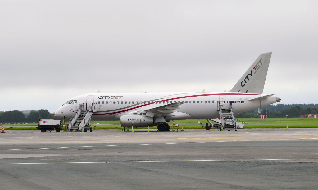 Sukhoi Superjet 100 (EI-FWA) - Cityjet Sukhoi Superjet 100-95B EI-FWA in Dublin 