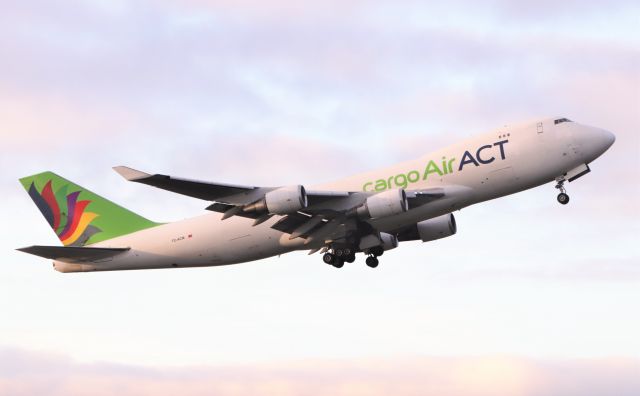 Boeing 747-400 (TC-ACM) - AirAct cargo b747-428f(er) tc-acm dep shannon for atlanta 6/12/20.