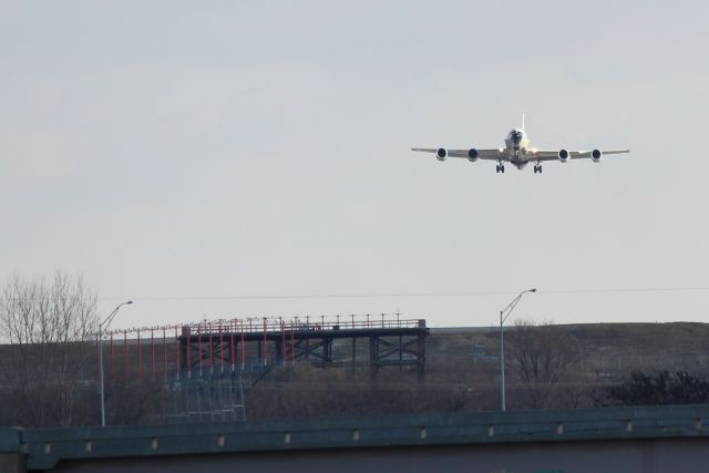 Boeing C-135B Stratolifter — - 111314 55th Wing Rivet Joint taking off from Offutt AFB