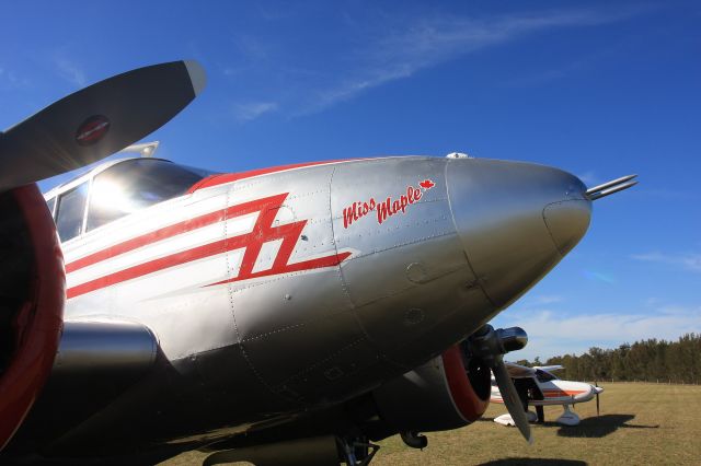 Beechcraft 18 (VH-BHS) - Beautifully restored example at the Cessnock Air Show 20 9 2018