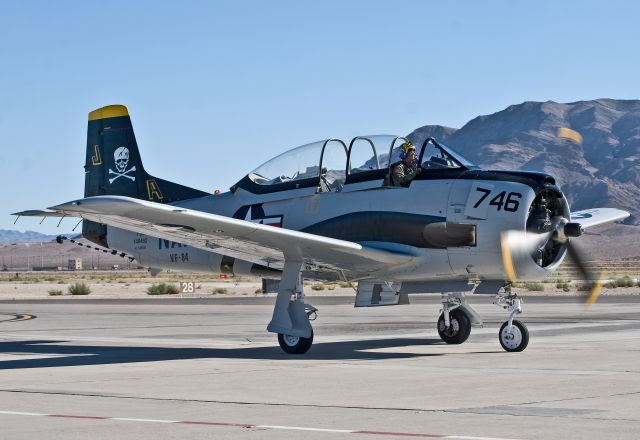 North American Trojan (N746SH) - T-28C 140492 at Aviation Nation 2010.