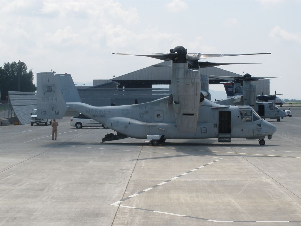 Bell V-22 Osprey (N5944) - A couple of V-22s that came through for the night to train in the mountains here in Va.