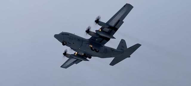 Lockheed C-130 Hercules — - US Navy c-130 arriving at YQX