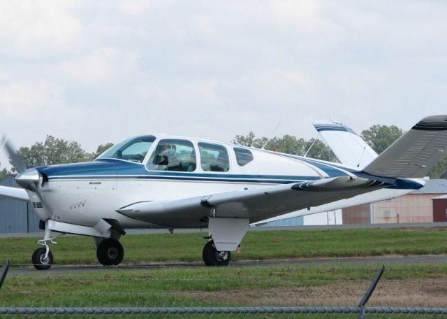 Beechcraft 35 Bonanza (N9767R) - 1959 Beech M35 at Downtown Shreveport.