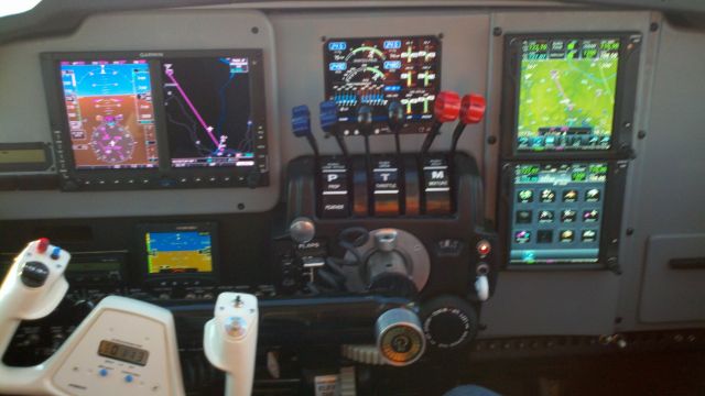 Beechcraft 55 Baron (N1832W) - New panel by Cumberland Avionics
