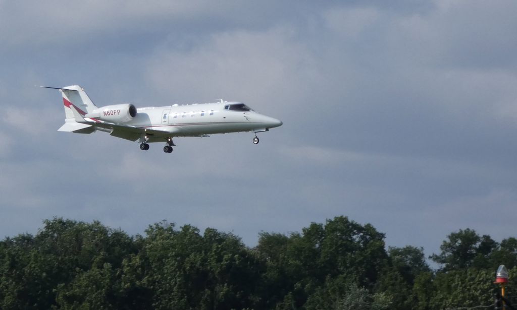 Learjet 60 (N60FP) - On final is this Learjet 60 in the Summer of 2018.