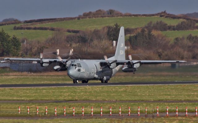 Lockheed C-130 Hercules (16-5314) - usn c-130t 165314 dep shannon 18/3/14.