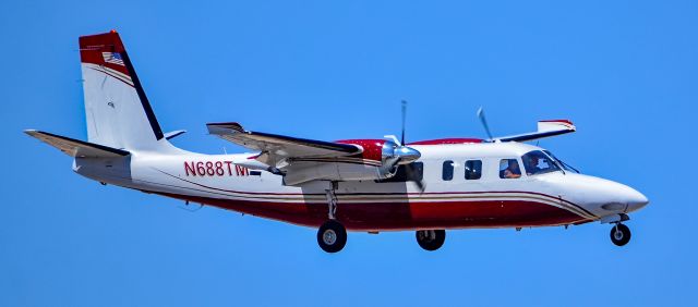 North American Rockwell Turbo Commander (680) (N688TM) - N688TM Aero Commander 680V Turbo Commander s/n 1687-67 - North Las Vegas Airport  KVGTbr /Photo: TDelCorobr /May 26, 2023