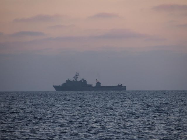 — — - Evening exercise near San Clemente Island, CA