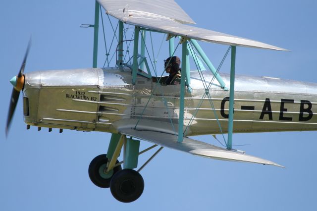 G-AEBJ — - Flypast at Old Warden Aerodrome.
