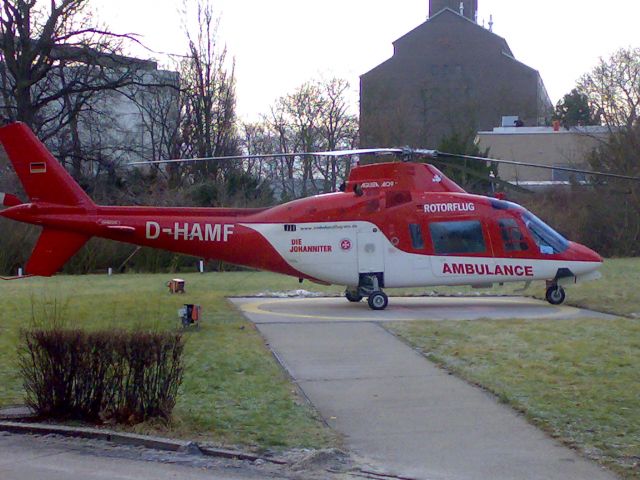 D-HAMF — - rescue Helicopter Aerospinale/Sud Aviation AS365-N3- ROTORFLUG (sorry, Handy photo)