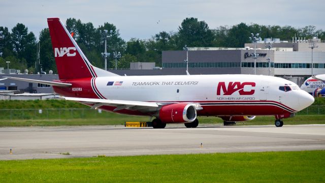 BOEING 737-300 (N360WA) - NAC1120 taxis onto Rwy 16R for a flight to KBFI on 5.24.18. (B737-301F / ln 1406 / cn 23553).