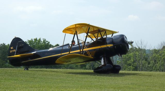 WACO OHIO YMF (N30196) - Taxiing to parking is this 1941 WACO UPF-7 Biplane from the Spring of 2024.