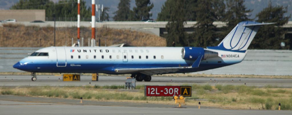 Canadair Regional Jet CRJ-200 (N984CA) - Departure 30R, 07/24/2012 to KDIA