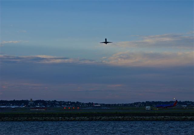 — — - A little regional jet departing before the Virgin Atlantic 744.