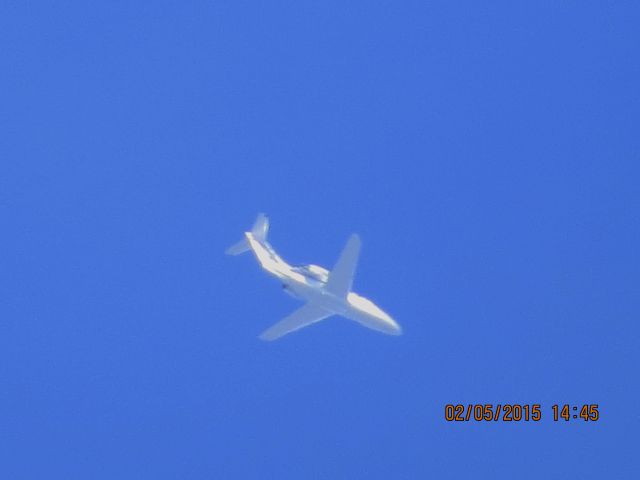Beechcraft Beechjet (N410LG) - Beechcraft Hawker 400 from Mesa Arizona to Springfield Missouri over Southeastern Kansas at 21,500 feet.
