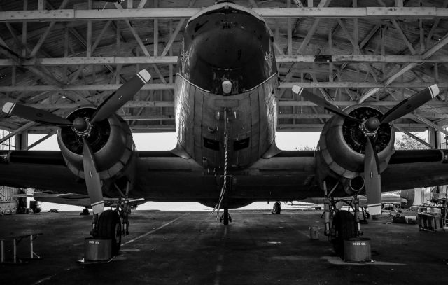 Douglas DC-3 — - This DC-3 once a C-47 was converted in 1946 after flying in the Berlin Airlift, and Flying over the beaches of Normandy in WWII. Check out other pictures on my instagram - a rel=nofollow href=http://www.instagram.com/propwash_b29/https://www.instagram.com/propwash_b29//a