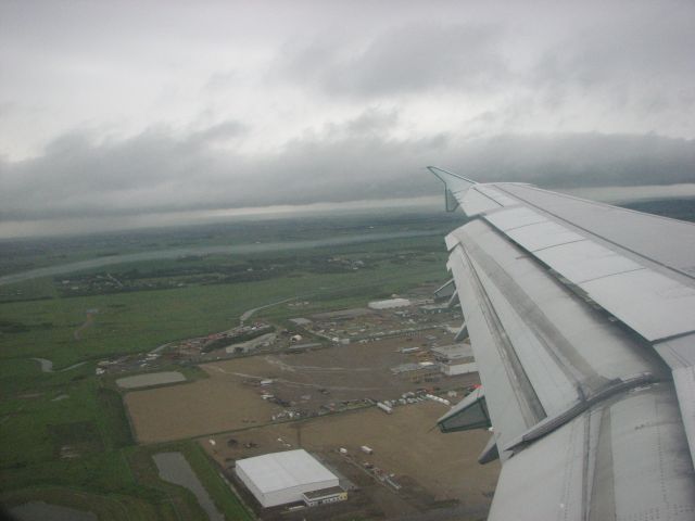 Airbus A321 — - Arriving in Edmonton after a flight from Toronto