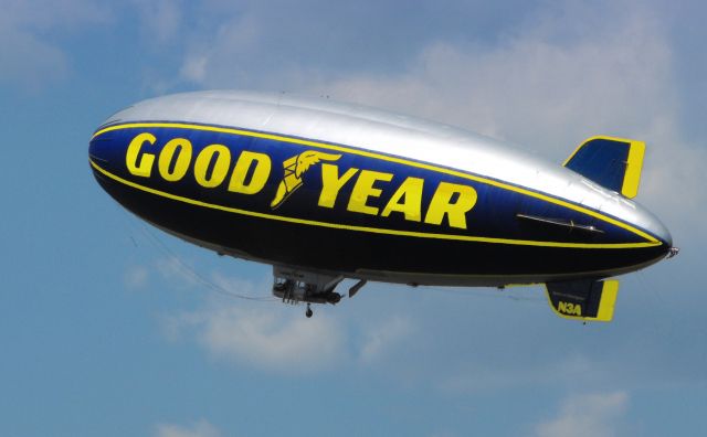 Unknown/Generic Airship (N3A) - Shown here is the "Spirit of Goodyear" Airship in the Spring of 2013.  All airships on this page were posted on 4th of July, 2019.