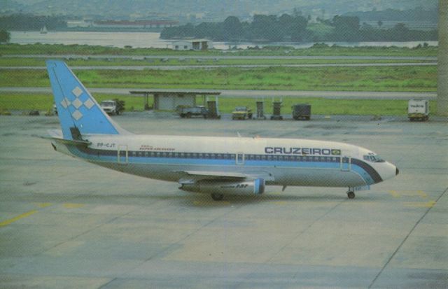 Boeing 737-200 (PP-CJT) - scanned from postcardbr /cruzeiro