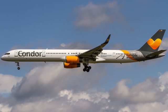 Boeing 757-200 (D-ABOC) - D-ABOC Condor Boeing 757-330 coming in from Palma de Mallorca (PMI / LEPA) @ Frankfurt - Rhein-Main International (FRA / EDDF) / 26.06.2016