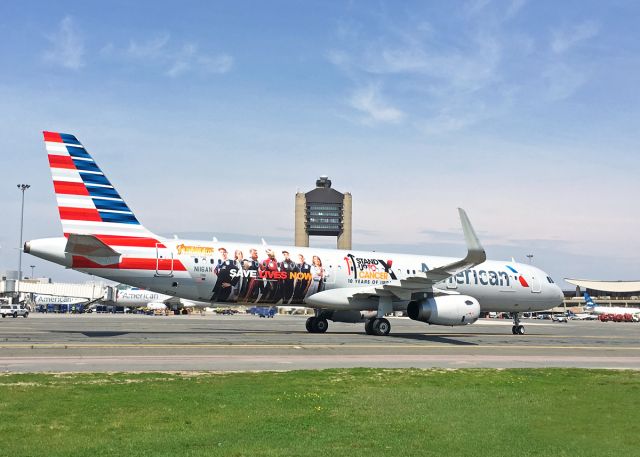 Airbus A321 (N116AN) - AA A321 Avengers Stand up to Cancer special livery