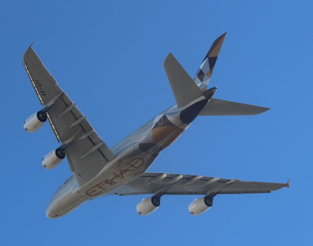 Airbus A380-800 (A6-API) - Outside of Hatton Cross Station