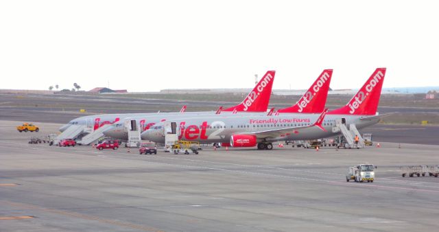 Boeing 737-800 — - Perfect placement of Jet2.com