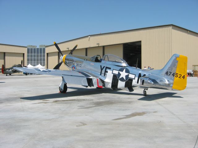 NL151HR — - On the ramp at the Palm Springs Air Museum.  Notice the museums P-47 in the background