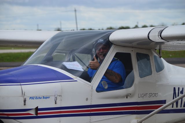 TECNAM SeaSky (N129W) - Just landed runway 27 Houston Southwest after my first solo, winds 280 at 4-6 knots... thank you wind gods!