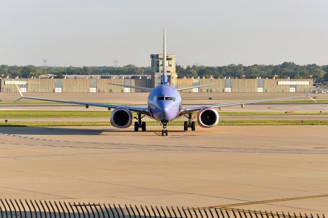 Boeing 737 MAX 8 (N8710M) - IMUA ONE in a stare down 08-16-23