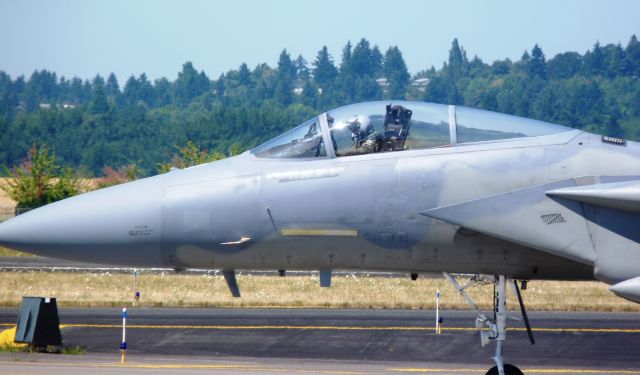 McDonnell Douglas F-15 Eagle (N106) - LTC Anderson in his office and ready for business.