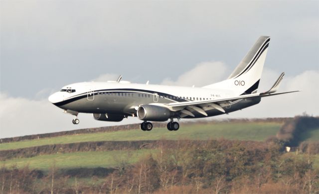 Boeing 737-700 (P4-ACC) - aviation horizons b737-74q(bbj) p4-acc landing at shannon from jeddah 26/11/20.